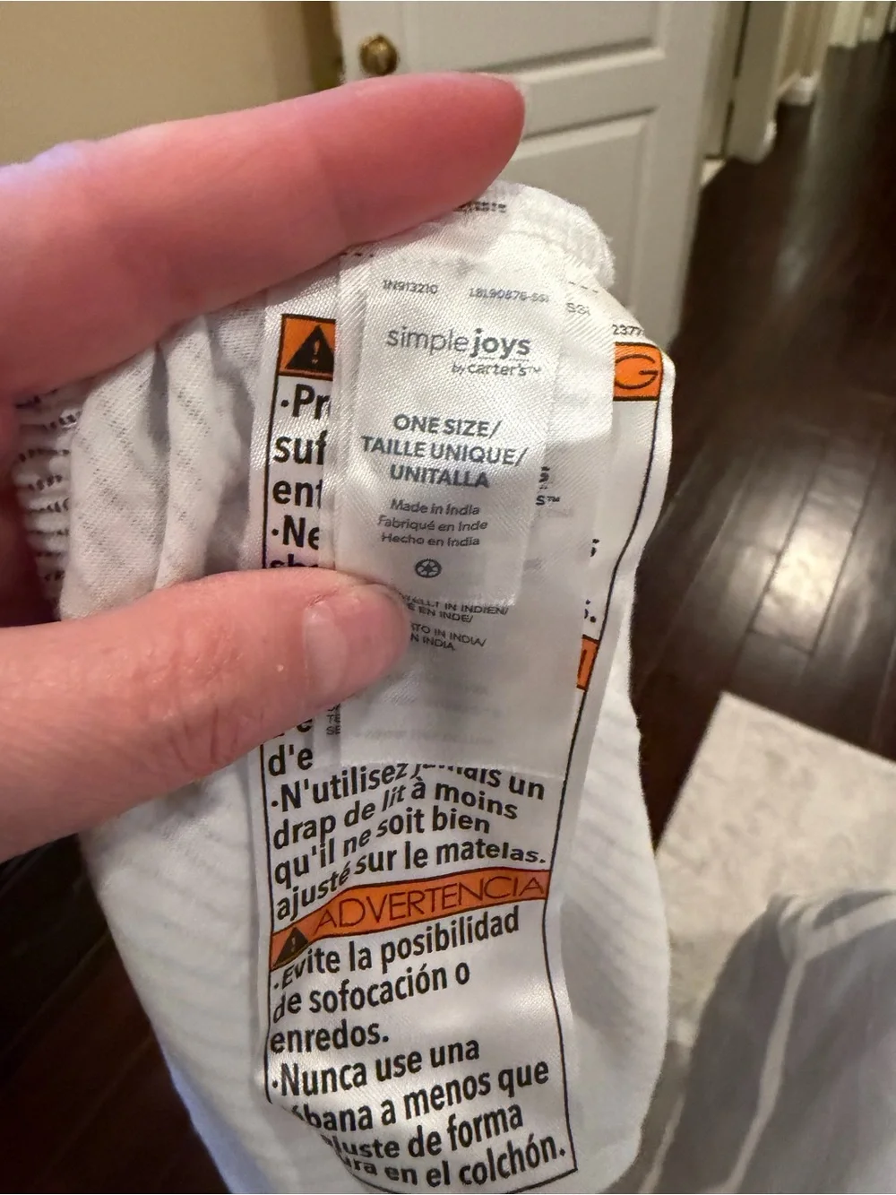 Carter's White and Gray Star & Stripe Crib Fitted Sheets